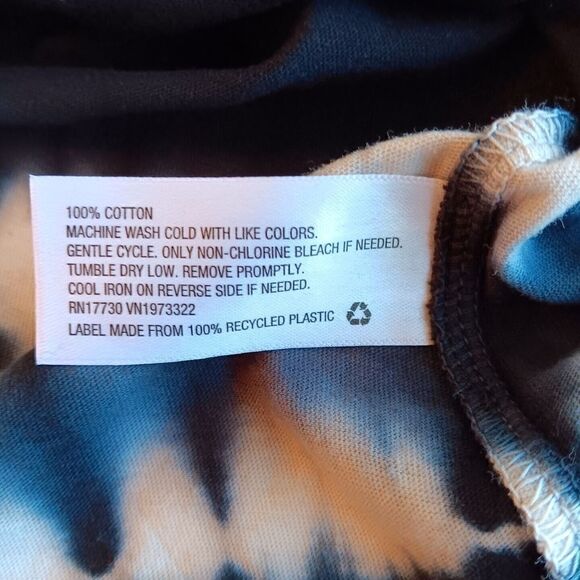 Lot of 4 Wild Fable Sz S Black Long Sleeve Cropped T-Shirts With Tie-Dye Detail - Picture 7 of 8